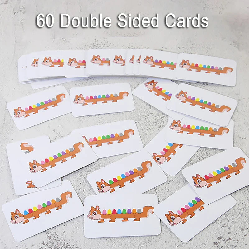 Sensory Color Sticks™ – Värit & eläimet - Värien lajittelupeli