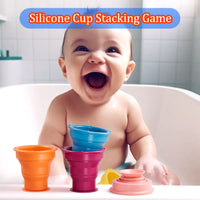 Thumbnail for Rainbow Stacker Cups™ - Sateenkaaren värit - Pinoamiskuppipeli