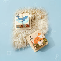Thumbnail for WoodMind – Luova ja opettavainen – 6-in-1 Montessori-eläinpuupalapeli
