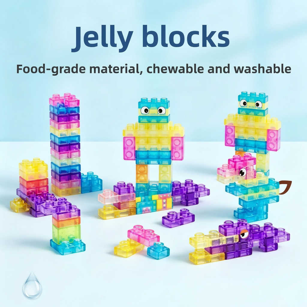 JellyBuild – Pehmeä & Luova – Joustavat Jelly-rakennuspalikat