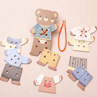Thumbnail for ThreadBear – Söpö ja opettavainen – Montessori-lankaleikkikarhu
