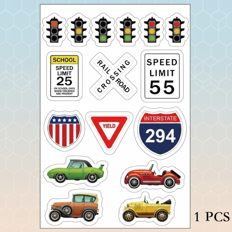 KidoTape – Värikäs ja kätevä – liikenneväylä tarrasetti