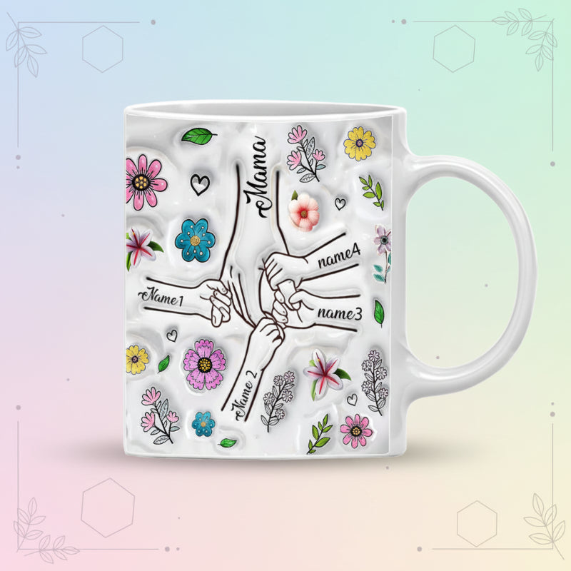 Personalized Kids Name Mug – Ainutlaatuinen äitienpäivälahja – Henkilökohtainen muki