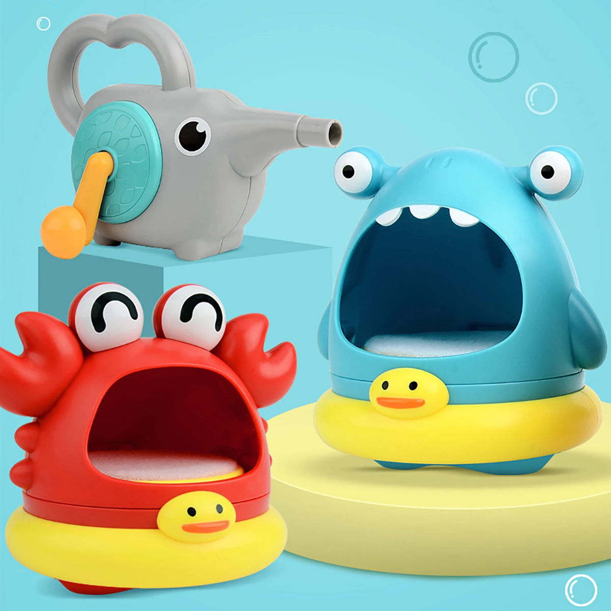 BubblePlay – Koulutus ja hauskuus – Krab Bubbel -kylpy lelut