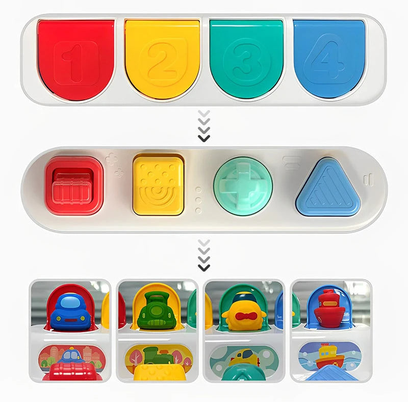 Baby Button Toy™ - Paina ja kierrä nappeja - Vauvalelu – Minun Pikkuiseni