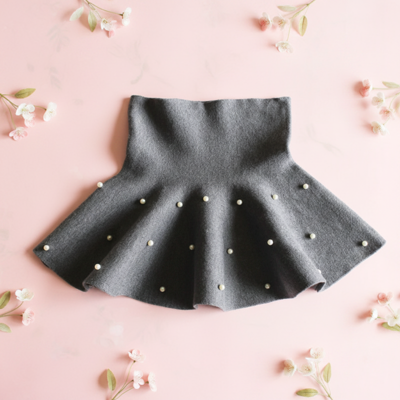 Girls Knitted Skirt – Mukavuus ja tyyli – Lasten hame