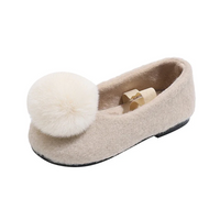Thumbnail for SoftSteps –  Lämmin ja pehmeä – Tyttöjen kengät, joissa on pehmopomponi