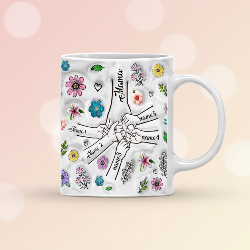 Personalized Kids Name Mug – Ainutlaatuinen äitienpäivälahja – Henkilökohtainen muki