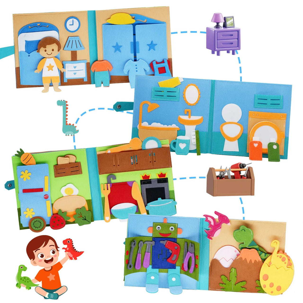 Life Skills Book – Leikkiminen & oppiminen – Aktiviteettikirja Toddler