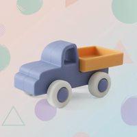 Thumbnail for Montessori Silicone Toy Car – Turvallinen ja purulelu – silikoninen puruleluajoneuvo