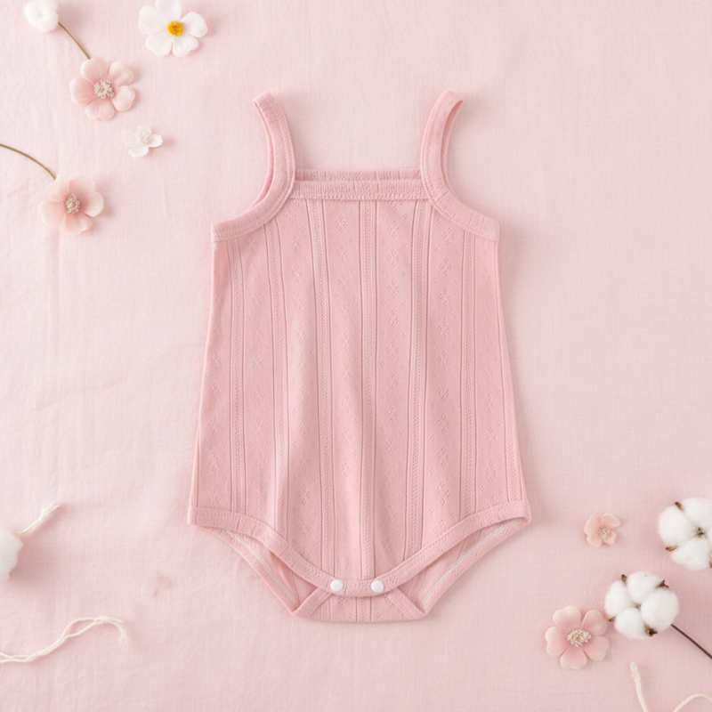 Summer Bodysuit – Kevyt ja mukava – neulottu vauvan body