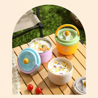 Thumbnail for MealMate – Käytännöllinen ja eristetty – ruostumattomasta teräksestä valmistettu lounaskulho ja lusikka
