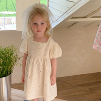 Thumbnail for LittleTwinkle – Pehmeä ja mukava – lastenmekko, jossa on kaksi rusettia