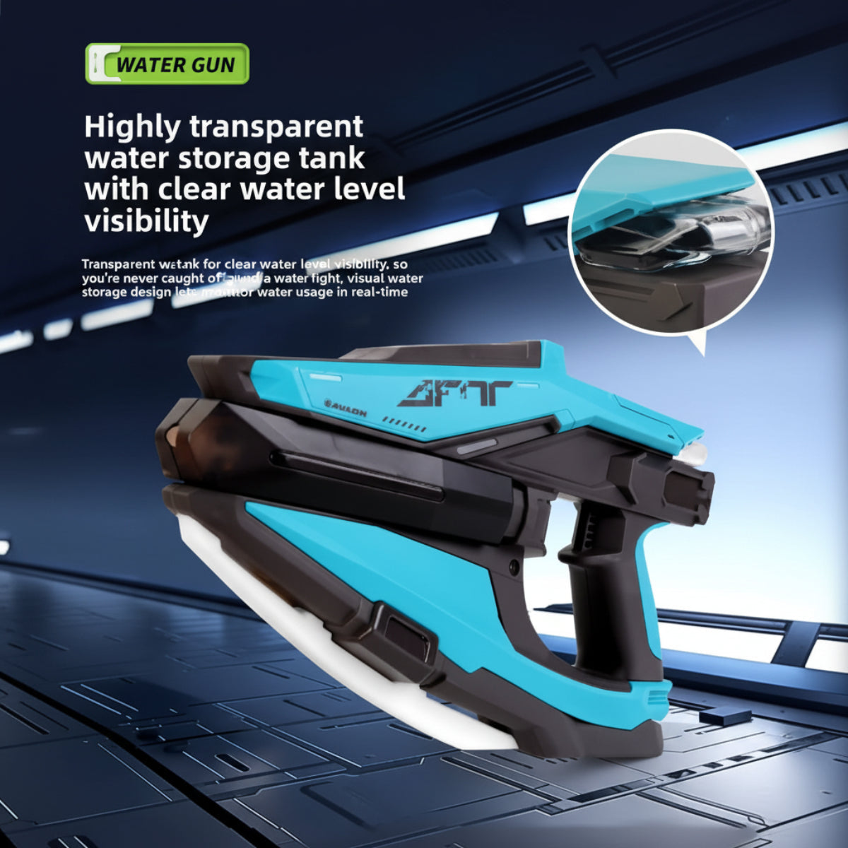 WaterStrike – Voimaa ja hauskaa – Tomahawk-automaattinen vesipistooli