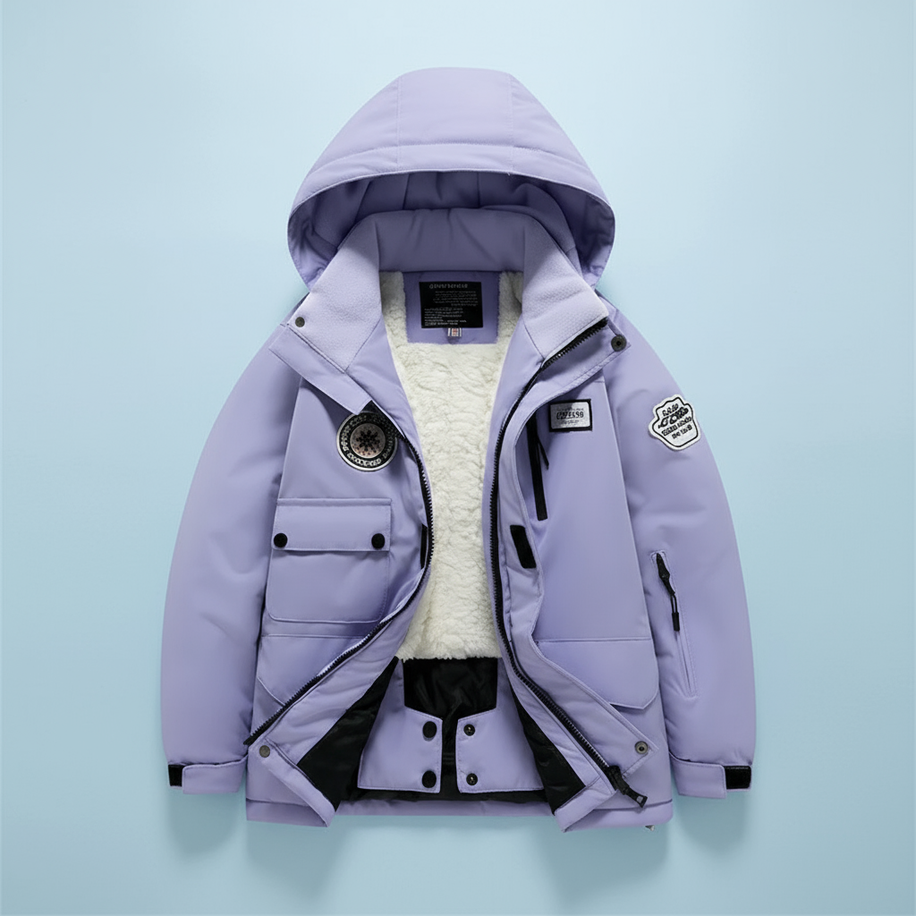 GlacierFit – Hengittävä ja suojaava vedenpitävä – hiihtopuku fleecevuorilla