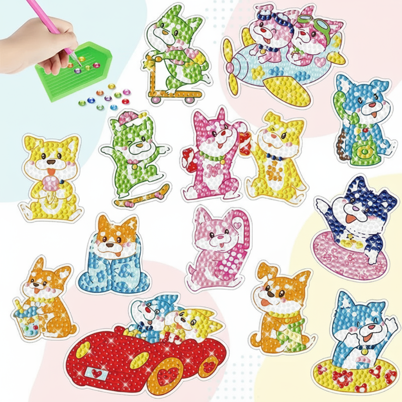 GemArt – Varjoisa ja kiiltävä – timanttimaalaus tarrat