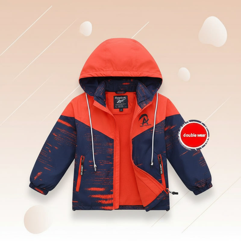 Reversible Kids Jacket – Veden- ja tuulenpitävä – kevyt takki