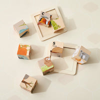 Thumbnail for WoodMind – Luova ja opettavainen – 6-in-1 Montessori-eläinpuupalapeli