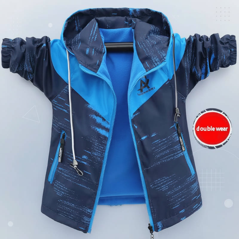 Reversible Kids Jacket – Veden- ja tuulenpitävä – kevyt takki