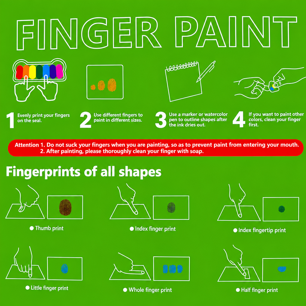 FingerArt – Luova ja värikäs – Sormivärikirja lapsille