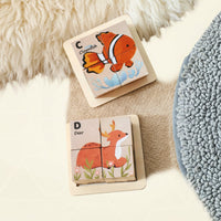 Thumbnail for WoodMind – Luova ja opettavainen – 6-in-1 Montessori-eläinpuupalapeli