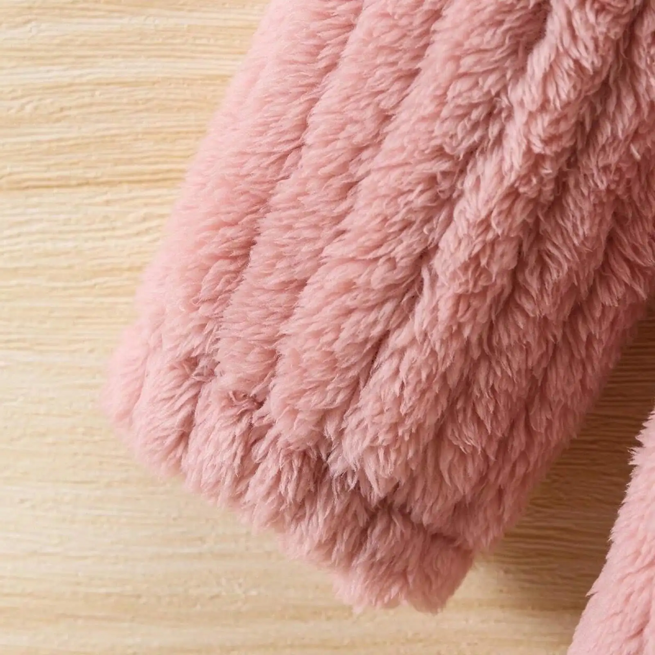 Mini Fashion™ - Pehmeä pörrökangas - Lasten talvitakki