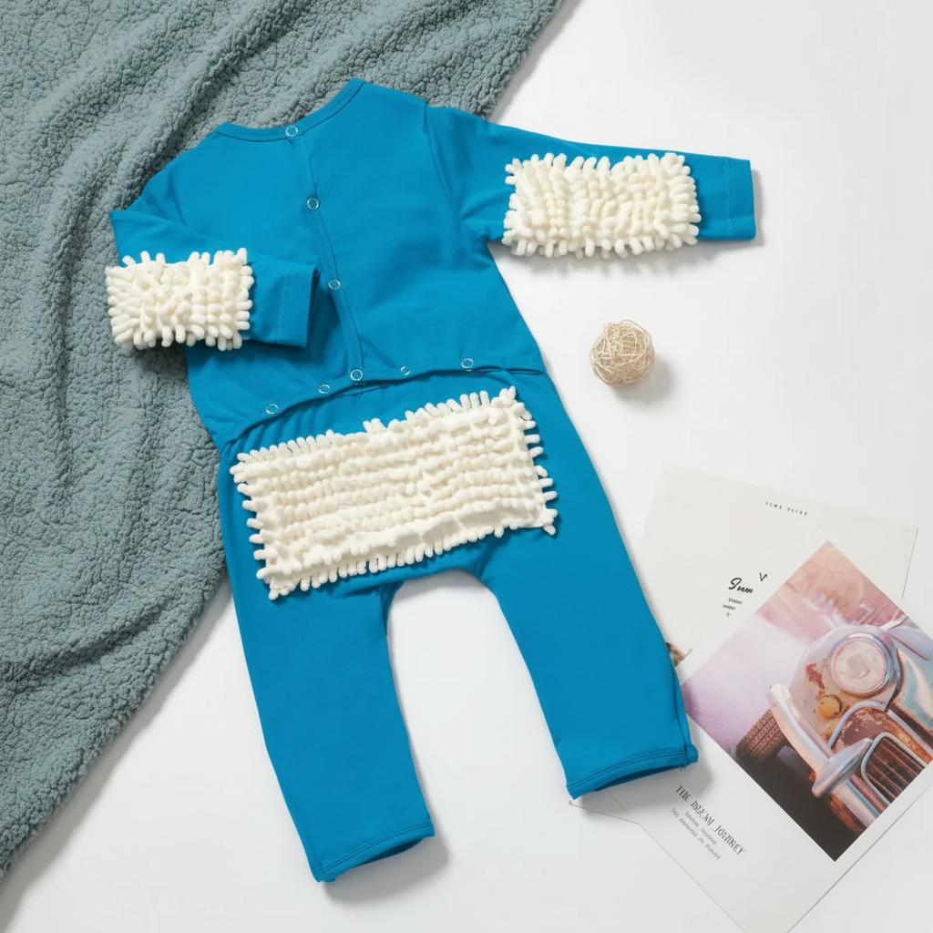 TinyCleaner – Pehmeä ja käytännöllinen – vauvan haalari ryömimiseen ja leikkimiseen