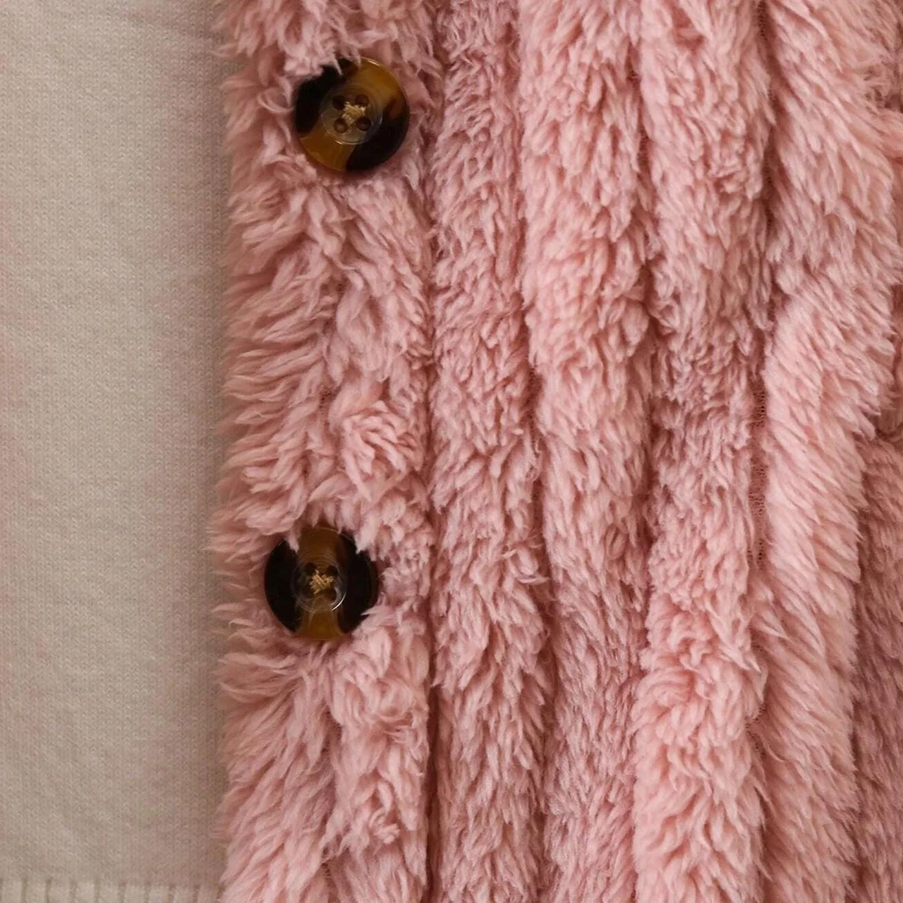Mini Fashion™ - Pehmeä pörrökangas - Lasten talvitakki