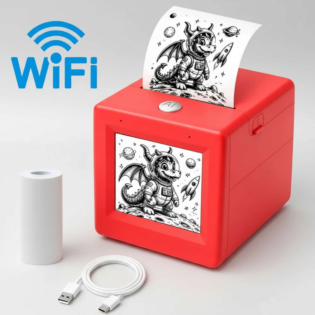 StickerMagic – Koulutus ja luovuus – Tekoälyllä toimiva tarratulostin lapsille