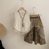 TinyTrends – Boho Chic & söpö – virkattu toppi ja ruudullinen hame
