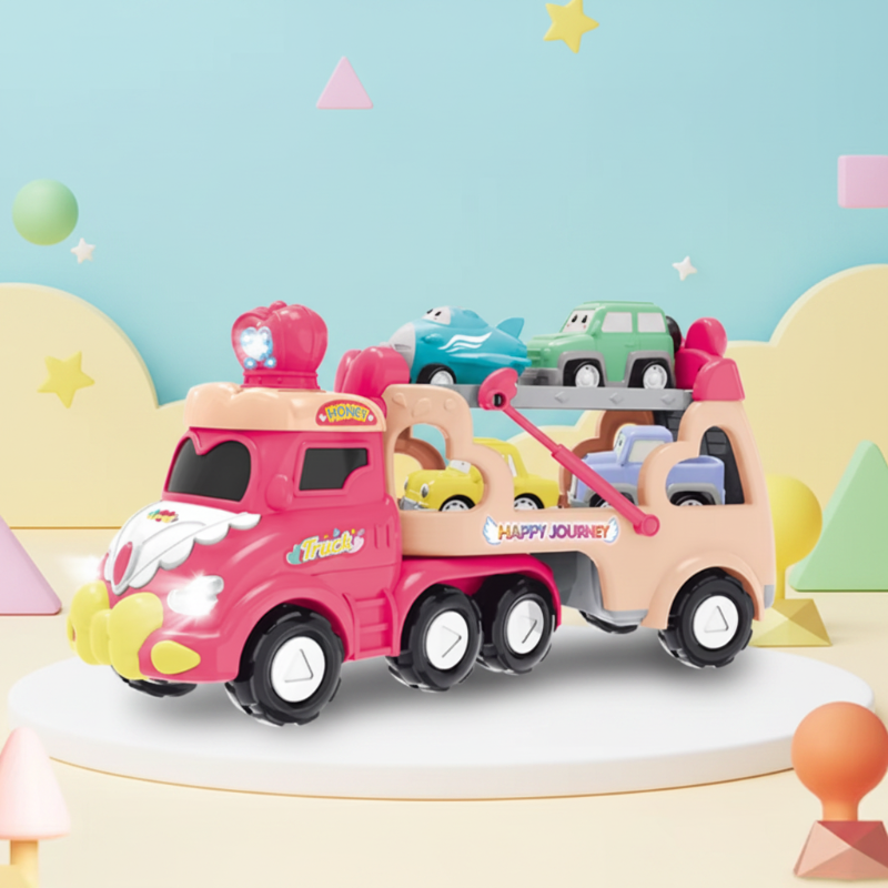 DinoDrive – Luova ja seikkailullinen – 5-in-1-kuorma-autoleikkisetti