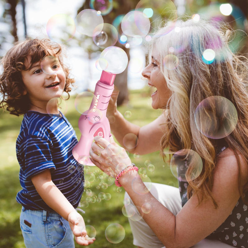 Electric Bubble Maker – ladattava ja valolla varustettu lapsille