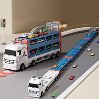 Thumbnail for CarHauler – Leikkisä ja seikkailullinen – Autokuljetusauto-leikkisetti kilpa-autoilla