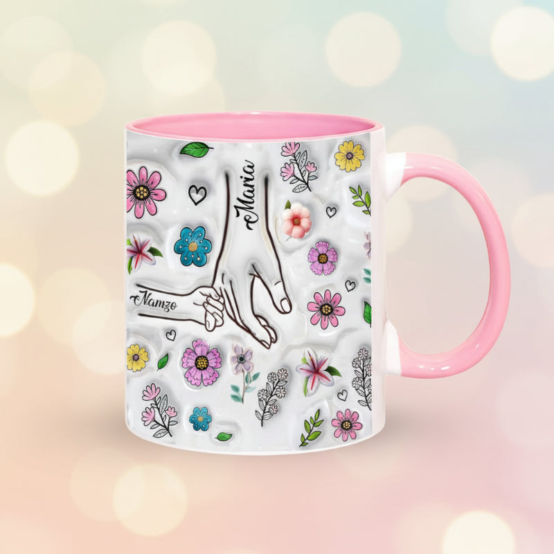 Personalized Kids Name Mug – Ainutlaatuinen äitienpäivälahja – Henkilökohtainen muki