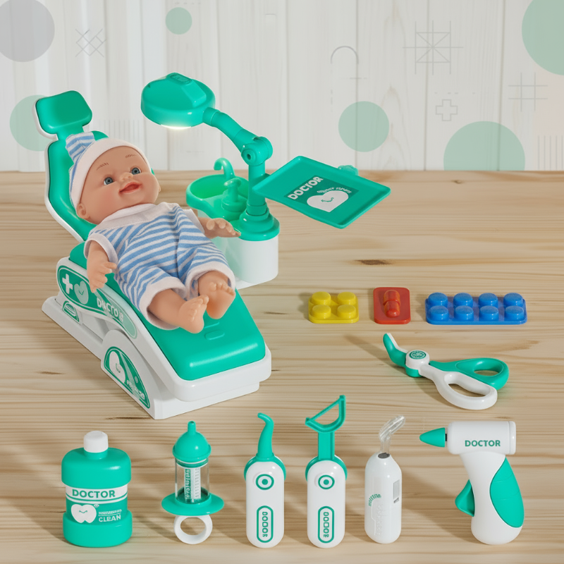 MedJoy – Koulutus- ja vuorovaikutteinen – Lääkäri- ja hammaslääkärileikkisetti