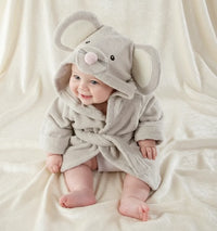 Thumbnail for CozyNest – Pehmeä ja imukykyinen – eläinaiheinen kylpytakki