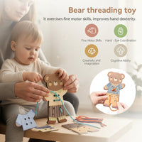 Thumbnail for ThreadBear – Söpö ja opettavainen – Montessori-lankaleikkikarhu