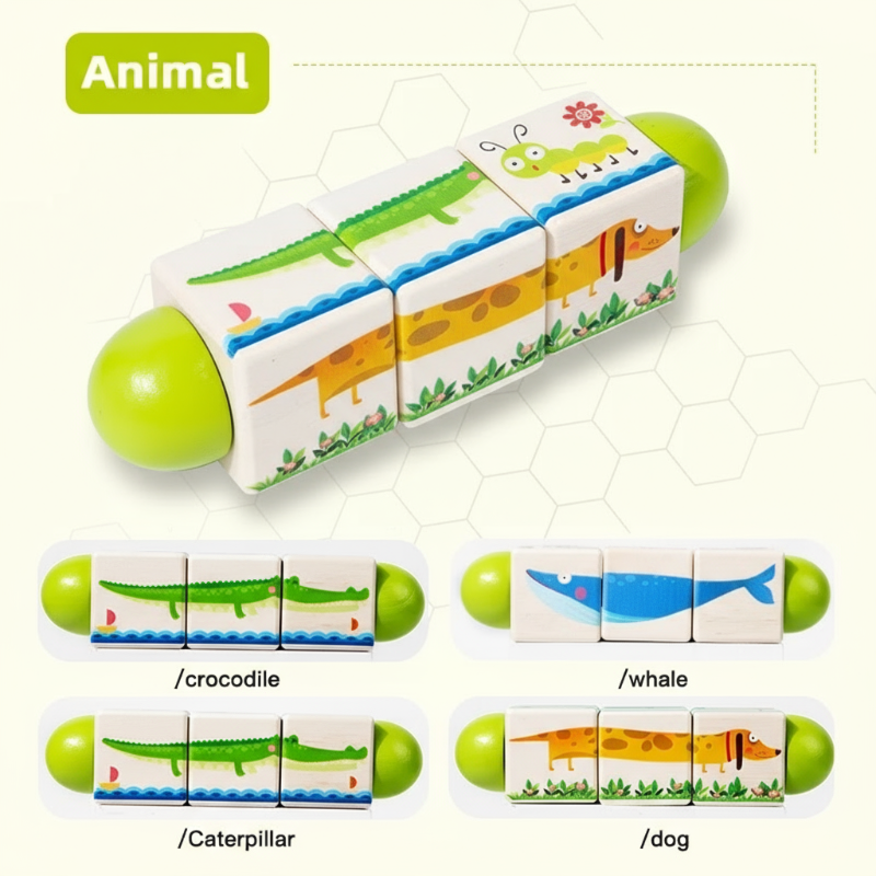 WoodiTurn – Opettavainen ja hauska – Pyörivä palapeli