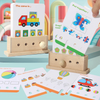 BrainyKids – Looginen & Hauska – Puinen opettavainen korttipeli