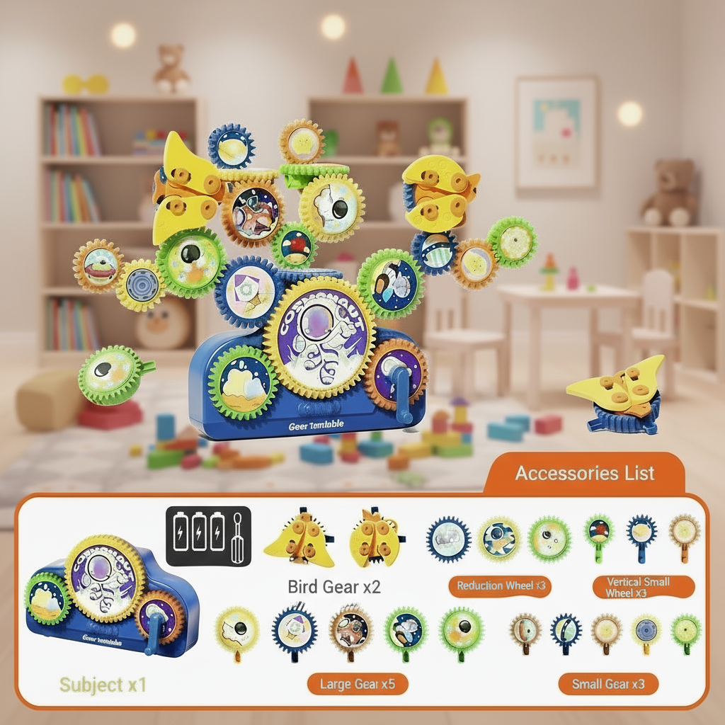 SmartGears – Koulutus ja hauskuus – 3D-sähköinen hammaspyöräleikkisetti