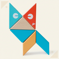 Thumbnail for MagPlayer – Luovuus ja motoriset taidot – DIY-puumagneettiset rakennuspalikat