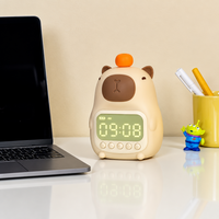 Thumbnail for CappyClock – Söpö ja monikäyttöinen – digitaalinen lasten herätyskello, jossa on yövalo