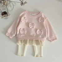 Thumbnail for LittleAngel – Pehmeä ja tyylikäs – vauvasetti, jossa on villapaita ja joustavat housut
