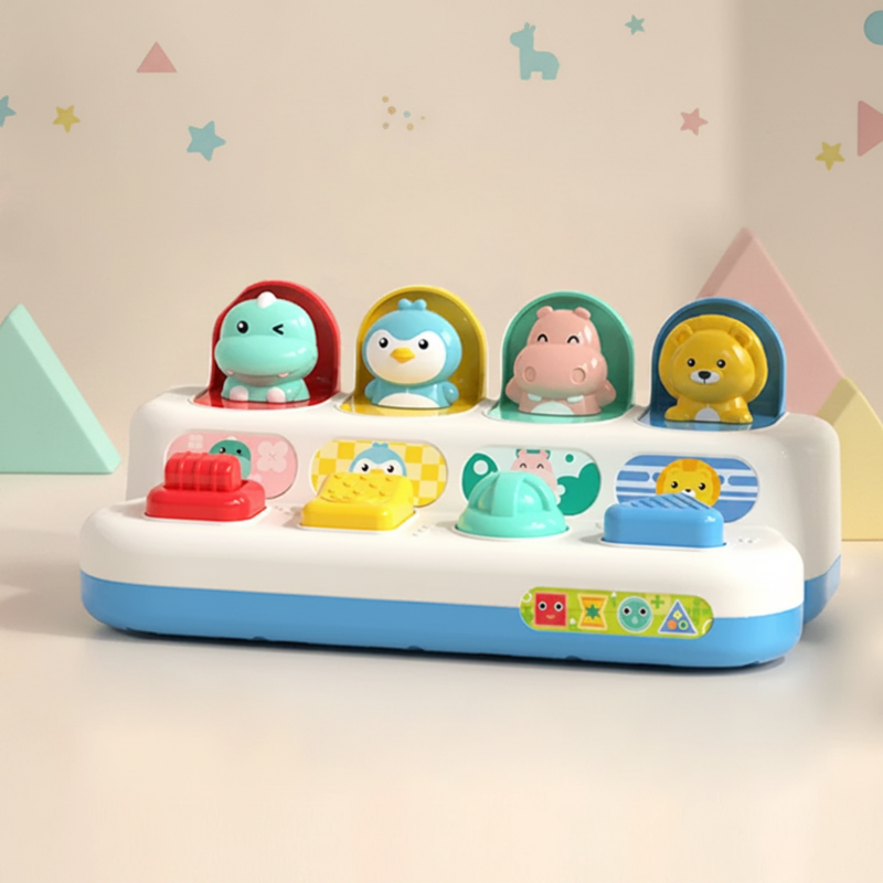 Pop Up Activity Toy – Tutustuminen ja oppiminen – Aisteja kehittävät vauvan lelut