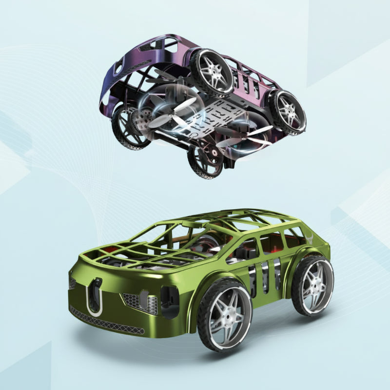 SkyDrive – Innovatiivinen ja näyttävä – 2-in-1 RC-lentävä auto ja drone LED-valolla