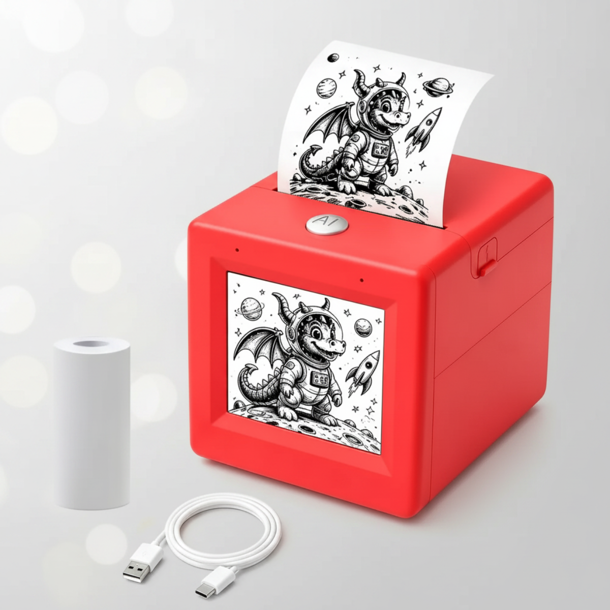 StickerMagic – Koulutus ja luovuus – Tekoälyllä toimiva tarratulostin lapsille