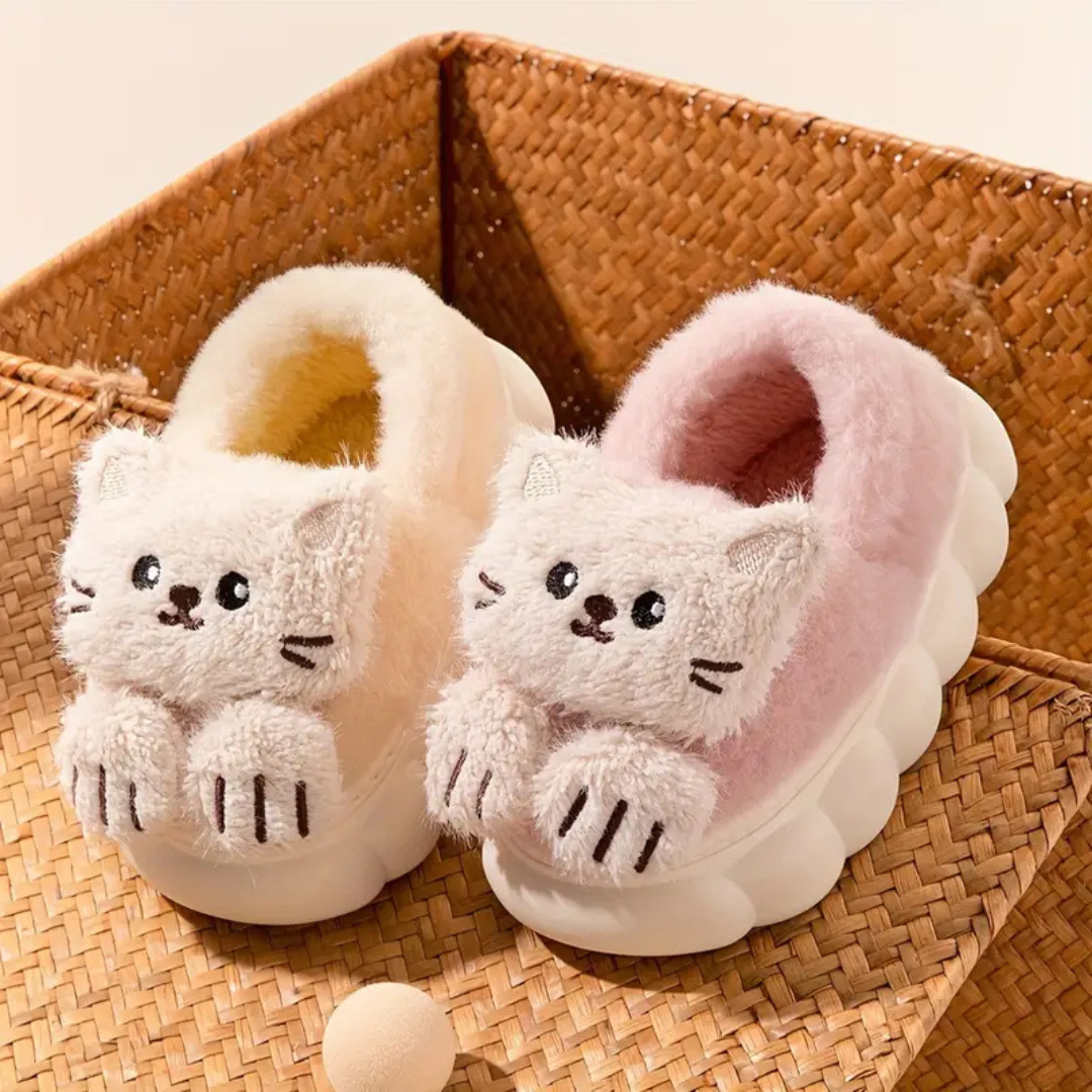 SnuggleKitty – Lämpöä ja turvallisuutta – Lasten kissatossut