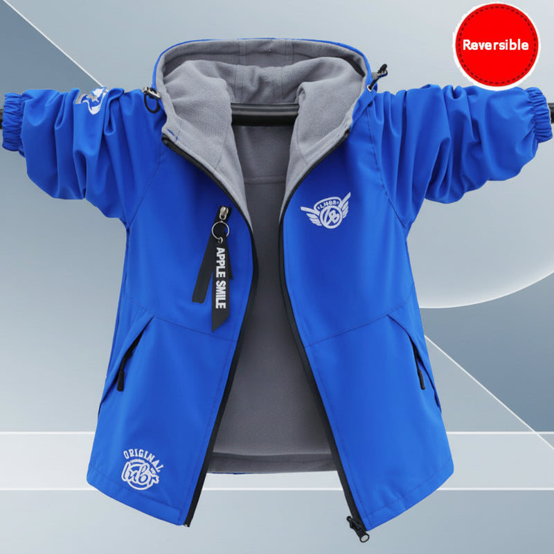 Reversible Kids Jacket – Veden- ja tuulenpitävä – kevyt takki