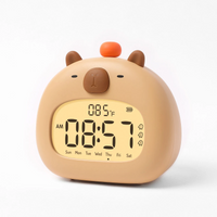 Thumbnail for CappyClock – Söpö ja monikäyttöinen – digitaalinen lasten herätyskello, jossa on yövalo