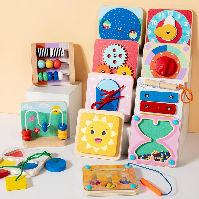 TinySkills – Luova & opettavainen – Montessori-magneettinen Busy Board -leikkitaulu
